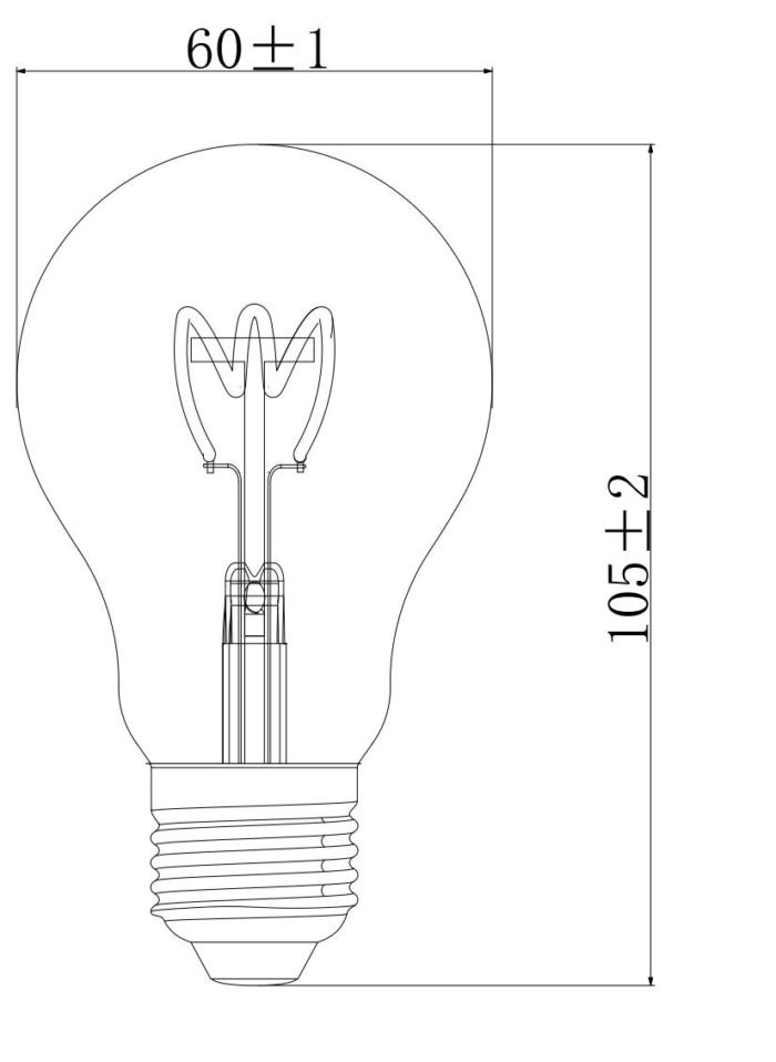 Ampoule A60 4W 265LM E27 RA≥80 2200K – Image 2