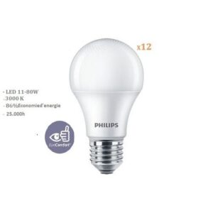Philips PACK 12 AMPOULES ESS LED BULB 11W E27 3000K 230V 1PF/12 MA